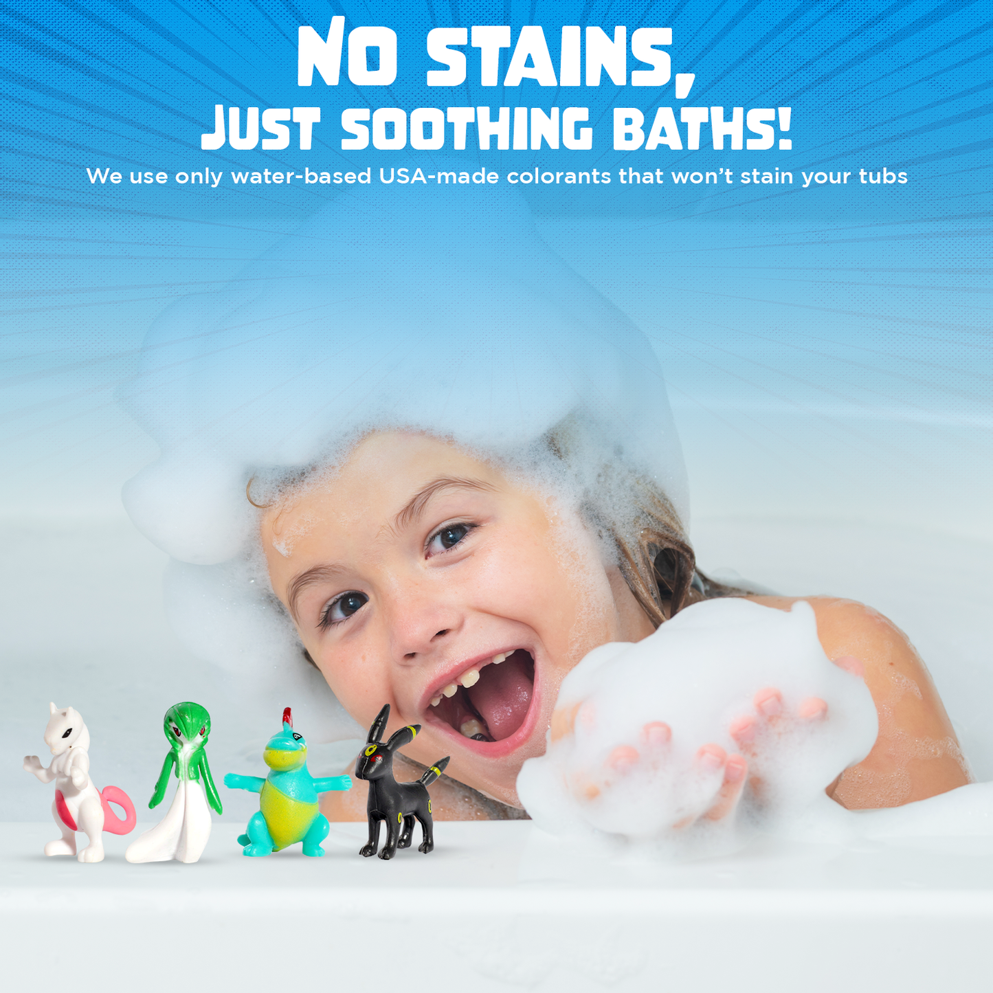 Monster Bath Bombs for Kids with Surprise Toys Inside (6 Pack)
