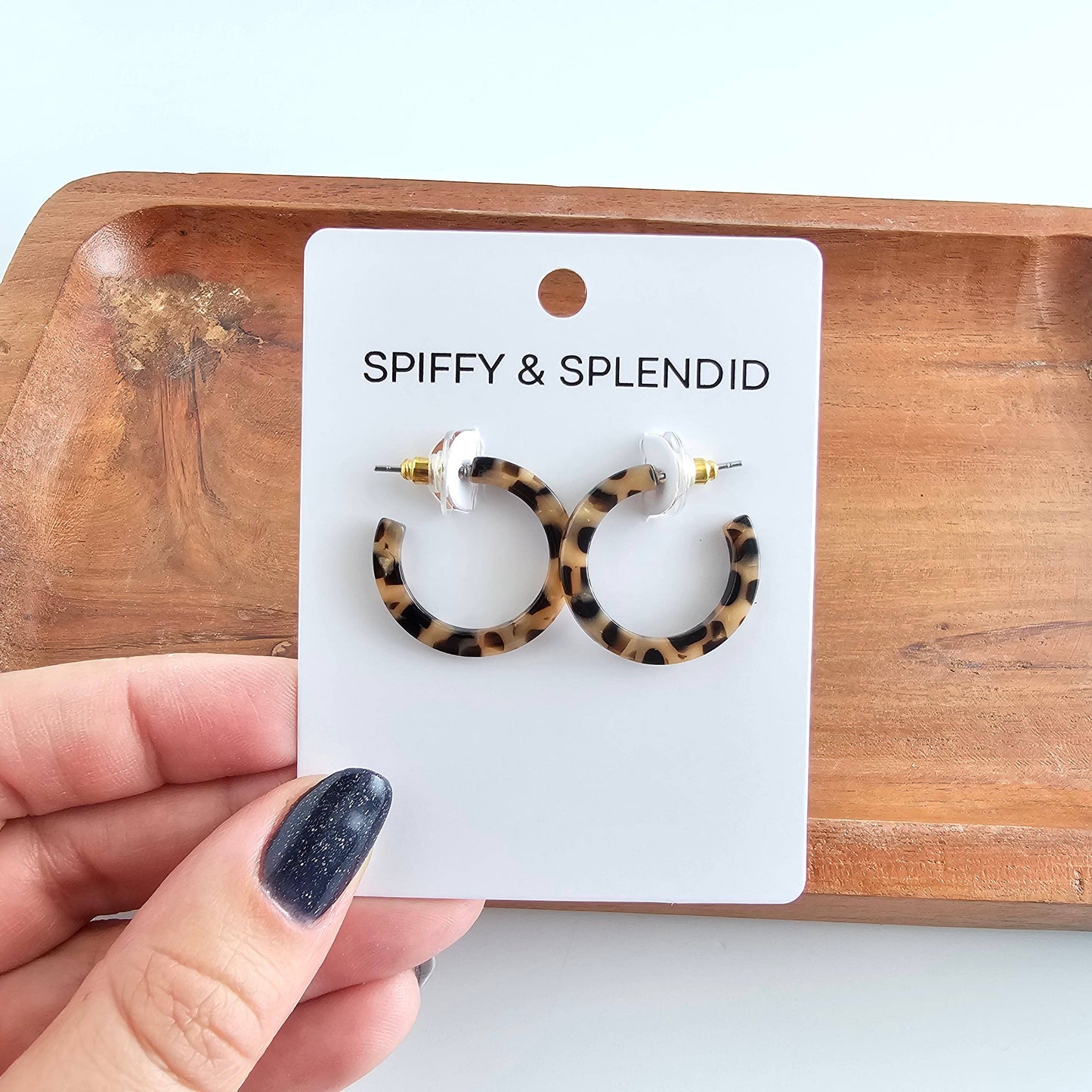 Cam Mini Hoops - Cheetah // Jewelry, Earrings, Fall