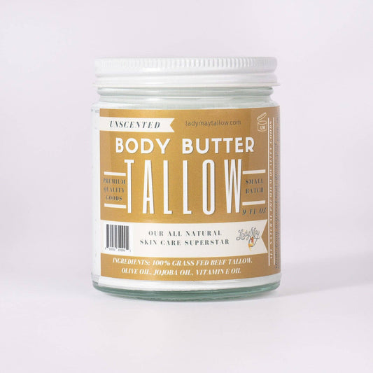 Tallow Body Butter – Grass-Fed Beef Tallow Moisturizer