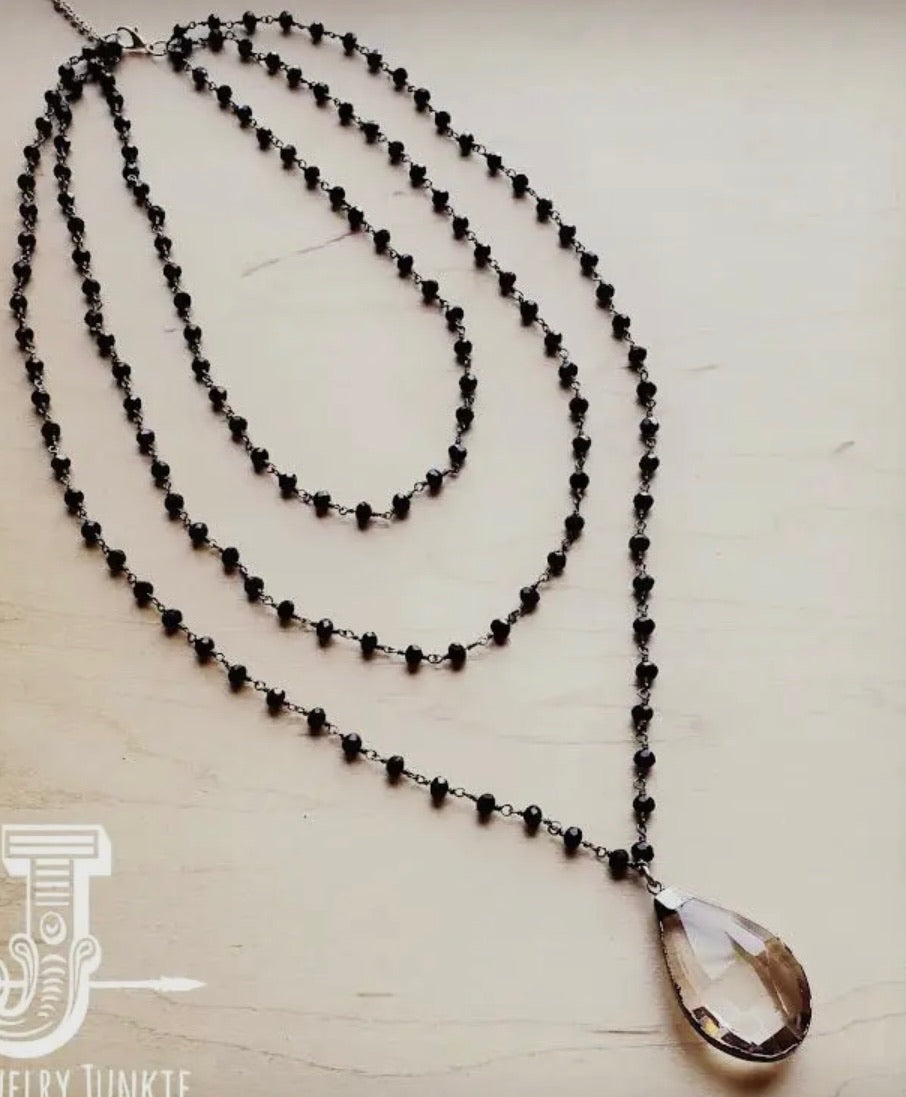 Glass Bead Layering Necklace