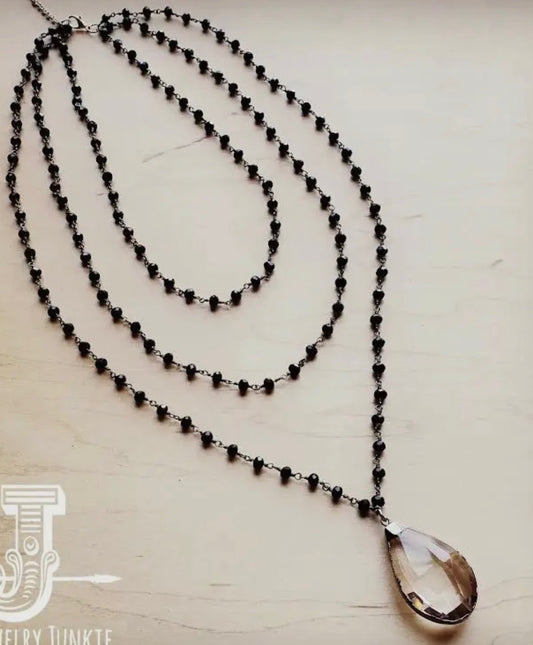 Glass Bead Layering Necklace
