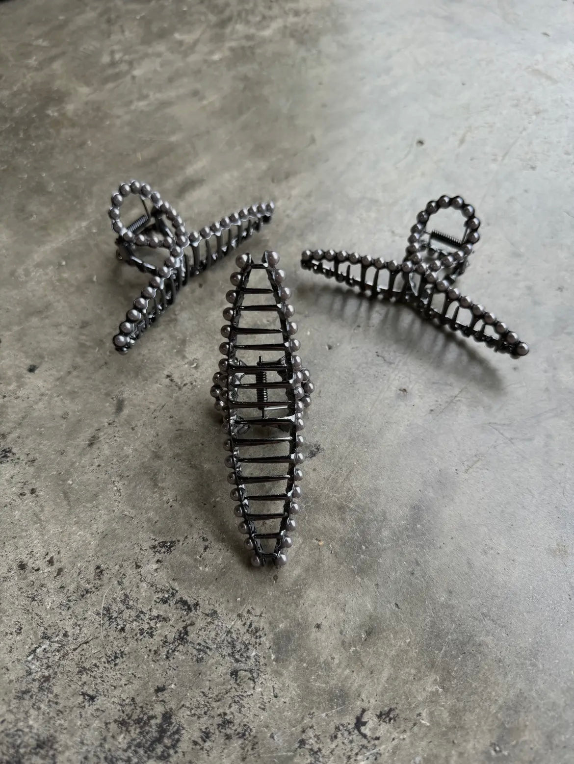 Faux Navajo Pearl Hair Claw Clip