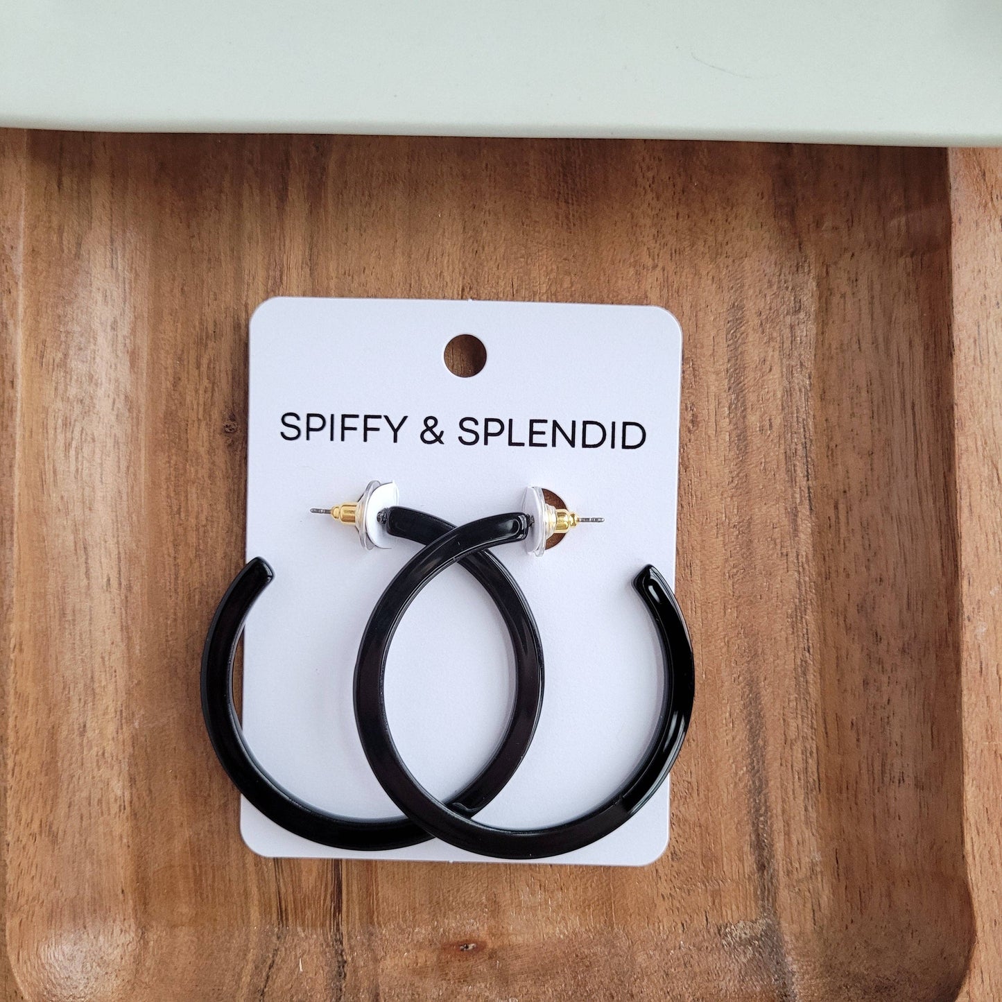 Cameron Hoops - Black // Jewelry, Earrings, Fall