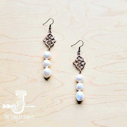 Genuine Freshwater Potatoe Pearl Earrings Wedding Collection