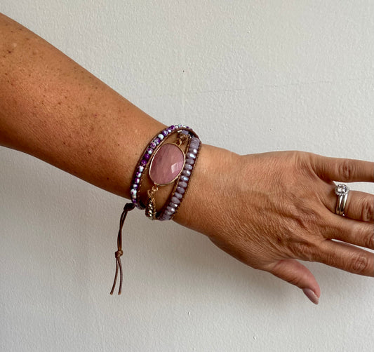 Triple Strand Wrap Bracelet