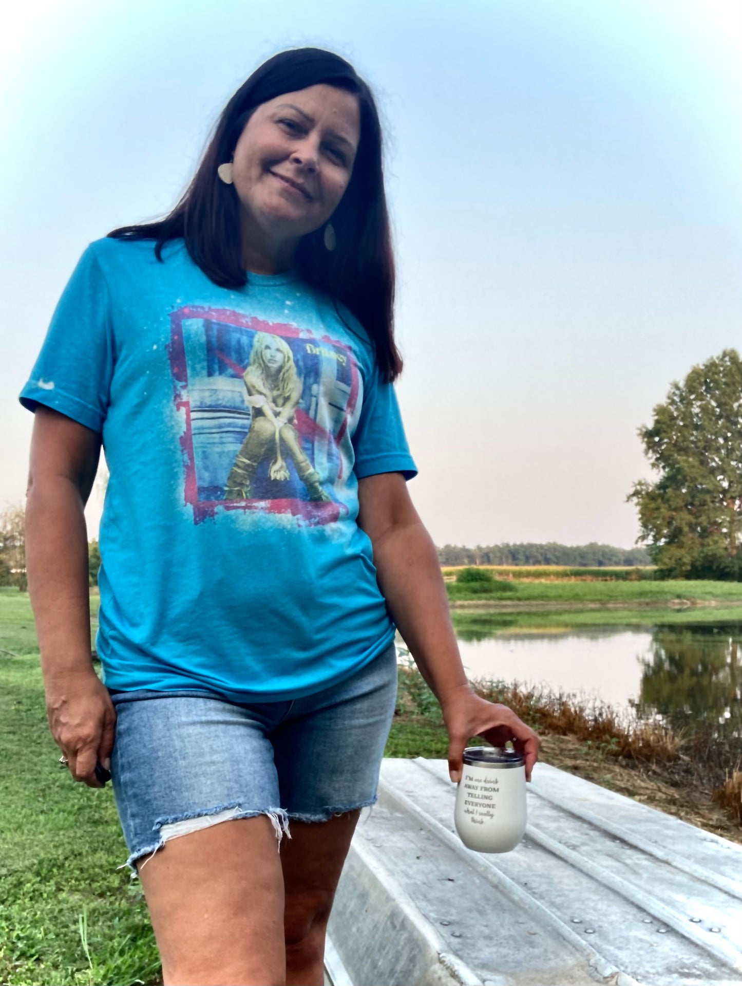 Britney Bleached Tee