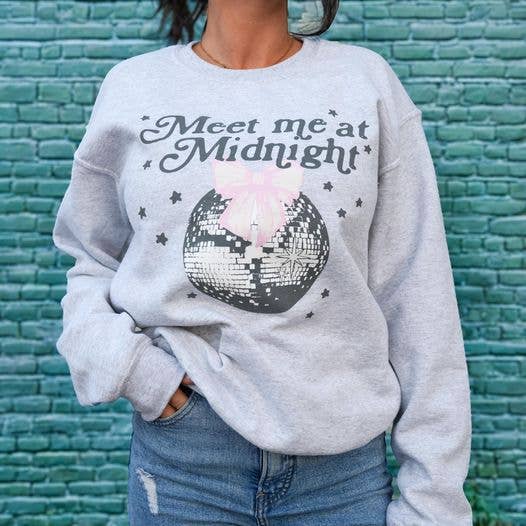 Meet Me At Midnight | Ash | New Year's Eve Sweatshirt