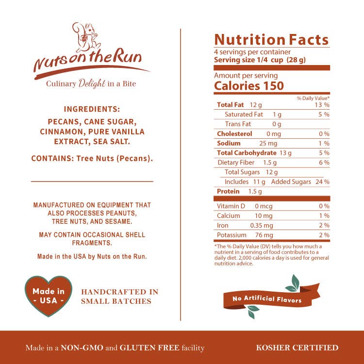 Cinnamon Vanilla Pecans