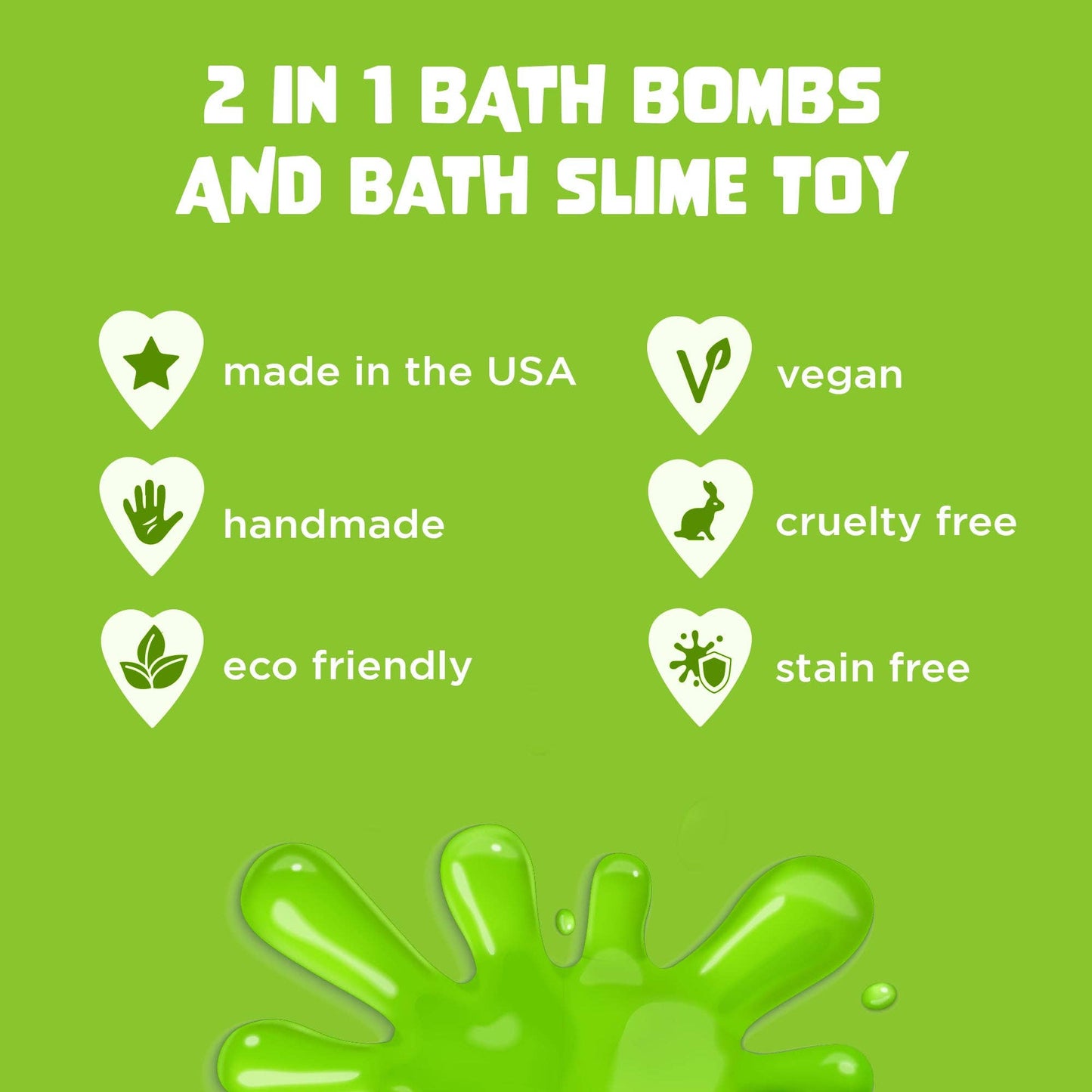 Squishy Slime Kids Bath Bombs Gift Set with Toys Inside – 6 Pack