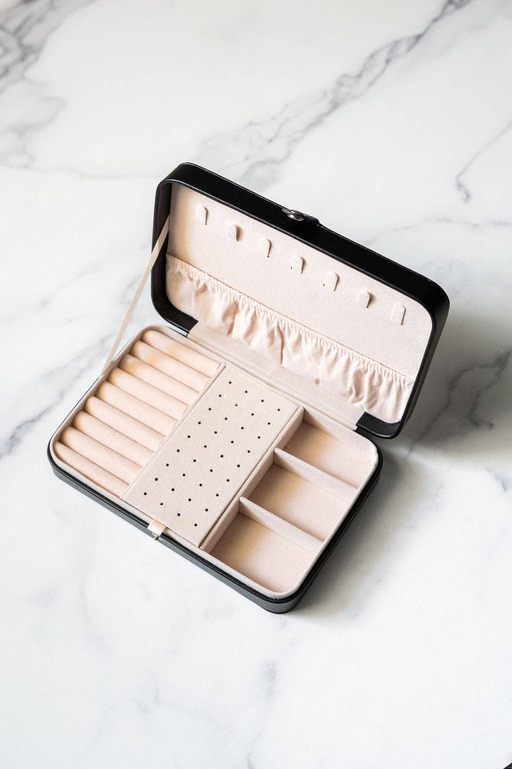 Jewelry Travel Case Box - Black // Gift, Storage