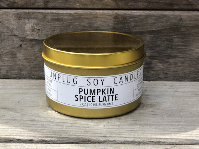 Gold-Tin Unplugged Soy Candles